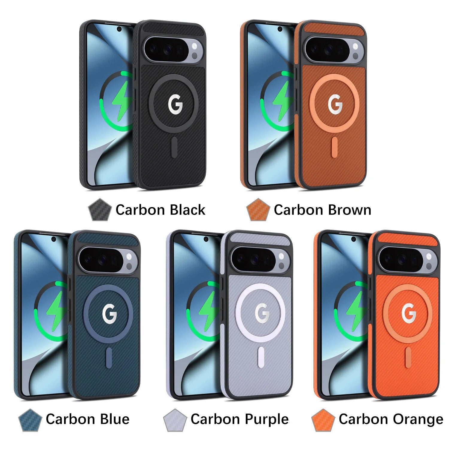 Carbon Elite | Magnetic Leather Case