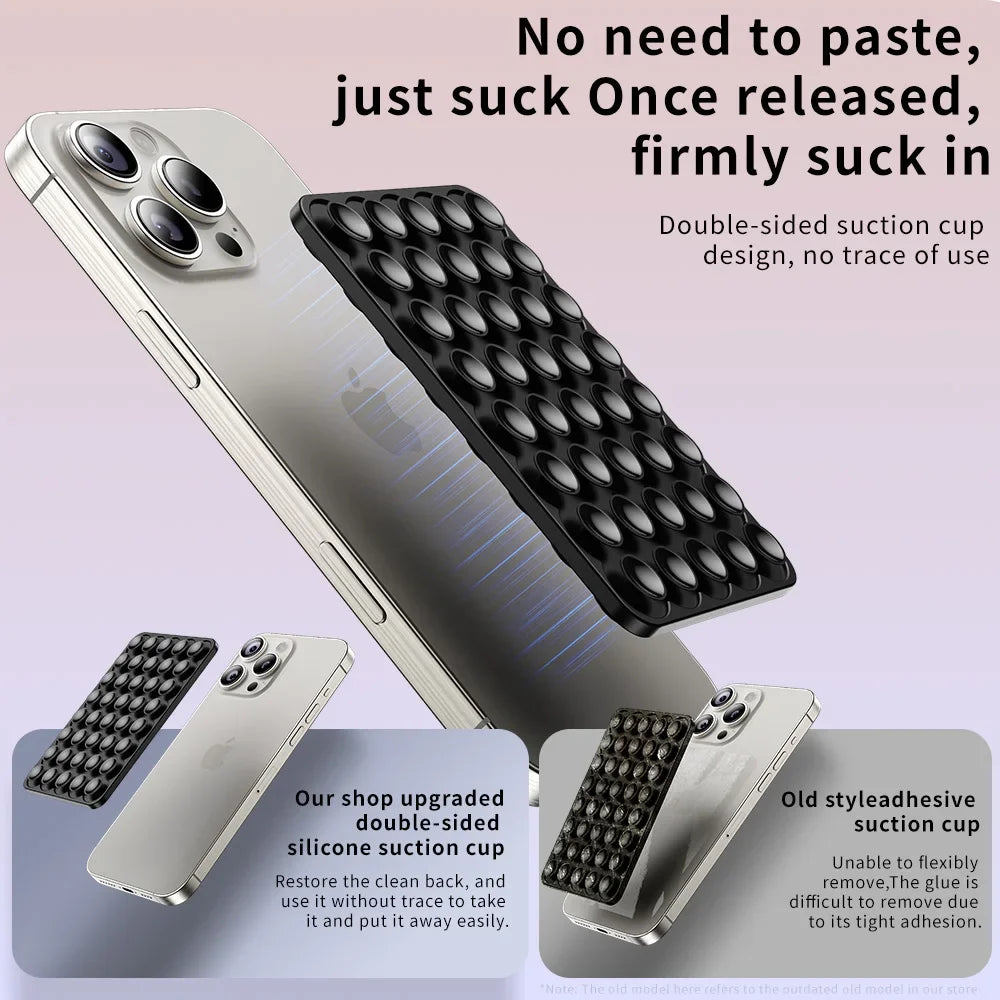 Double-Sided Silicone Suction Phone Pad