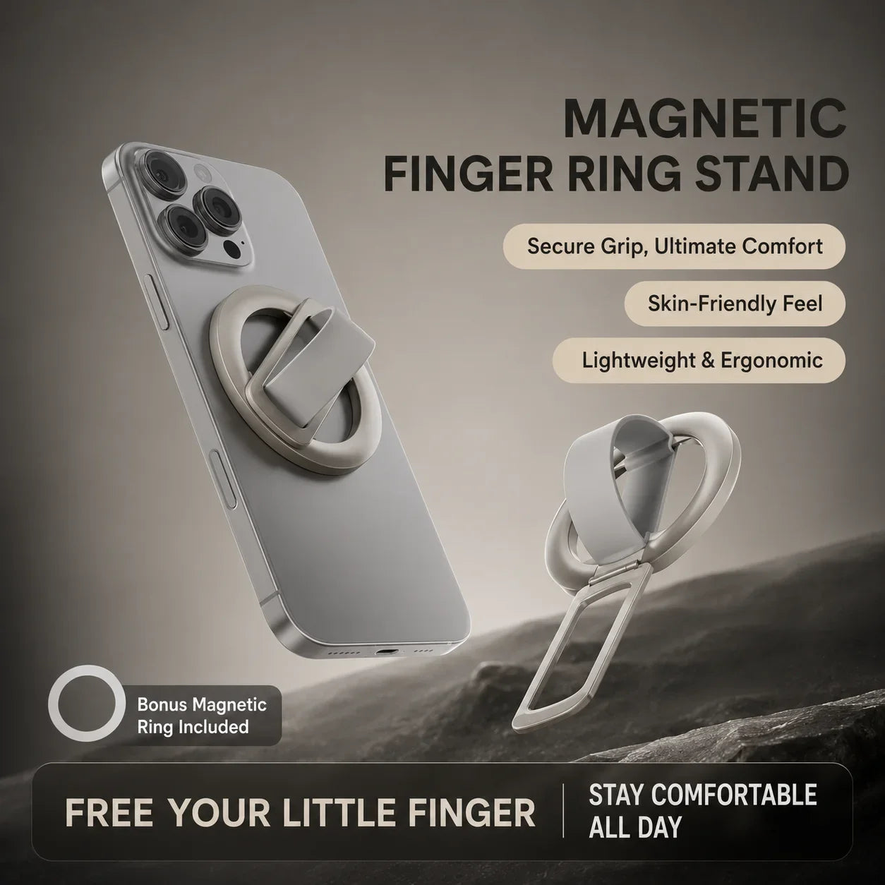 MagSafe Silicone Ring Phone Grip & Stand