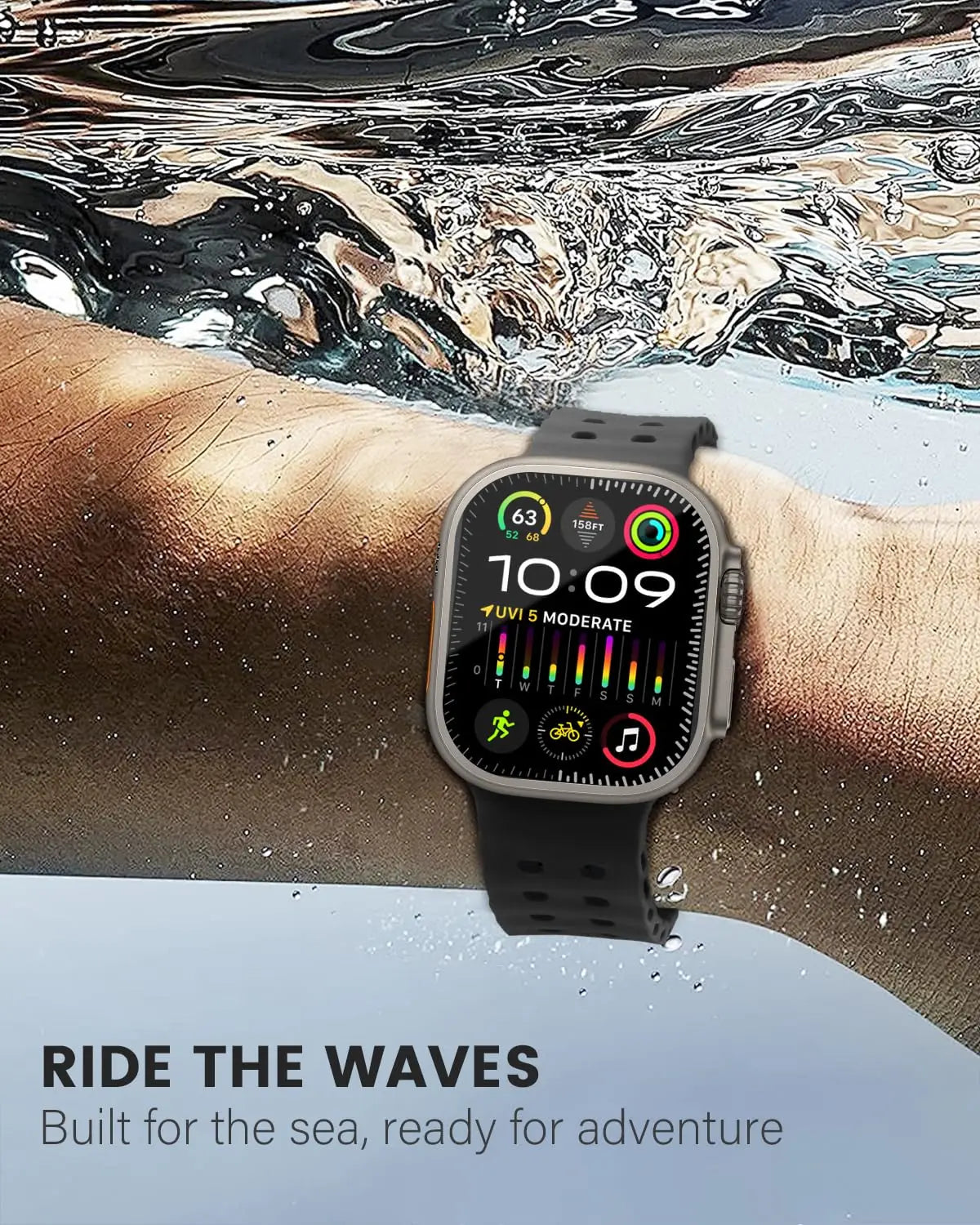 Correa deportiva de silicona para Apple Watch Ultra