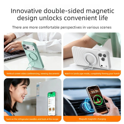 Foldable MagSafe Metal Ring Phone Stand Grip
