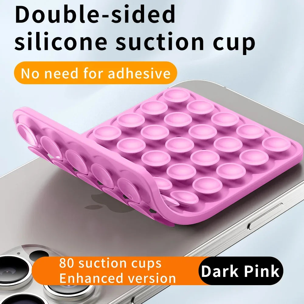 Double-Sided Silicone Suction Phone Pad