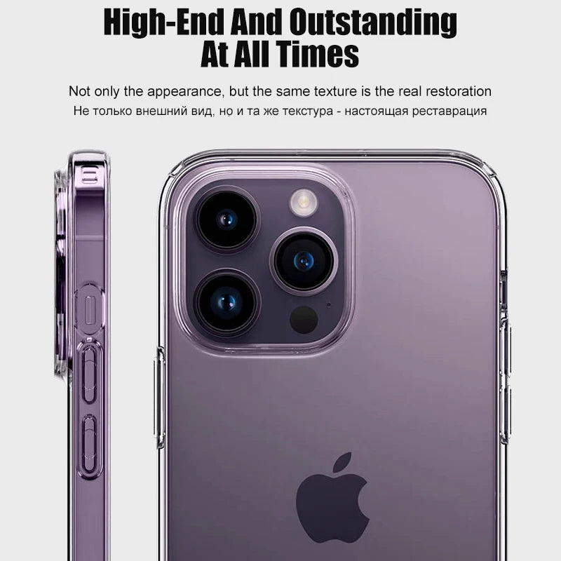 Luxury Clear Shockproof Silicone iPhone Case