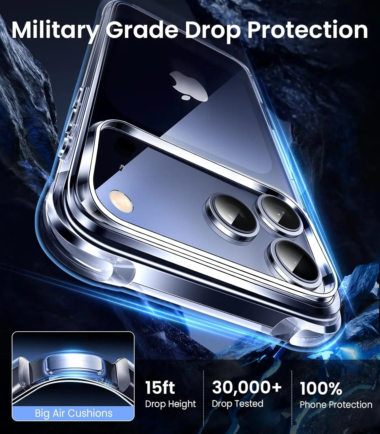 Crystal Clear Shockproof iPhone Case