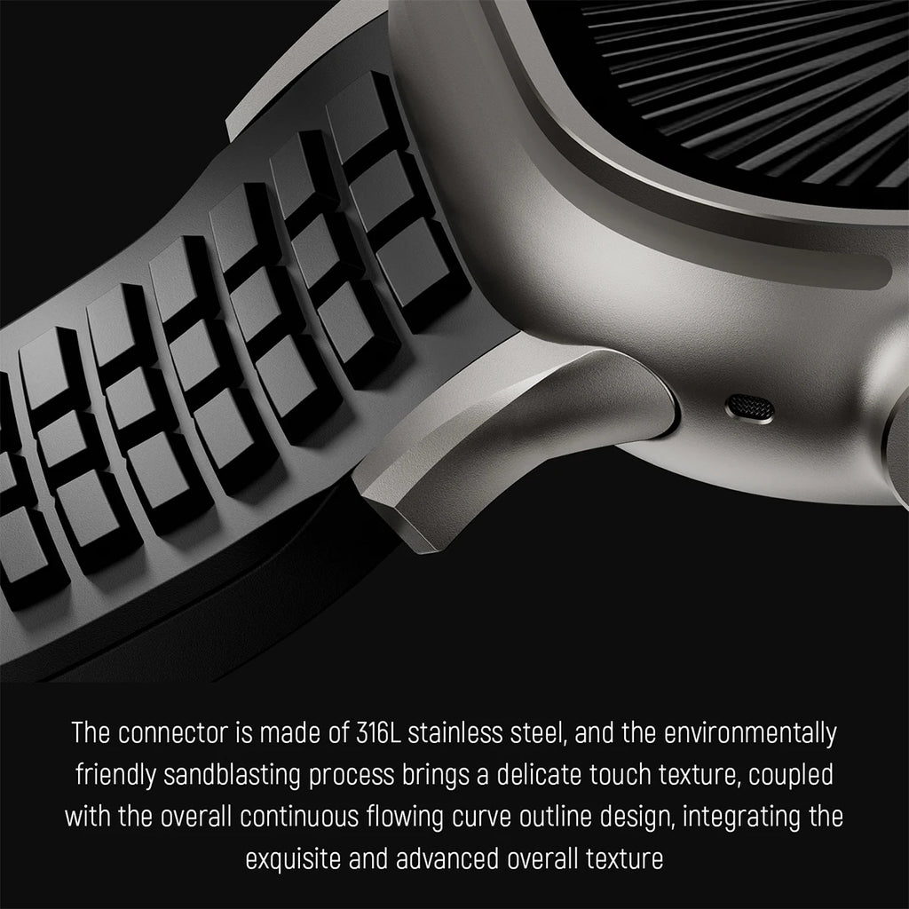 TitanSport Elite | Silicone Metal Watch Band