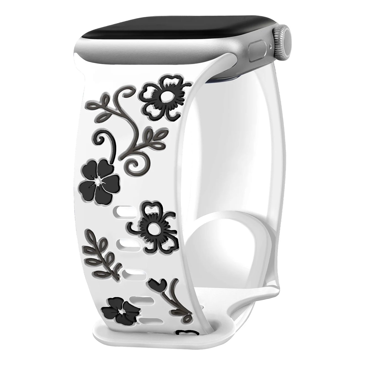 Engraved Silicone Band for Apple Watch