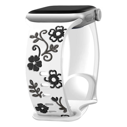 Engraved Silicone Band for Apple Watch