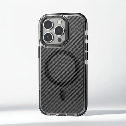 Carbon Fiber MagSafe Armor iPhone Case