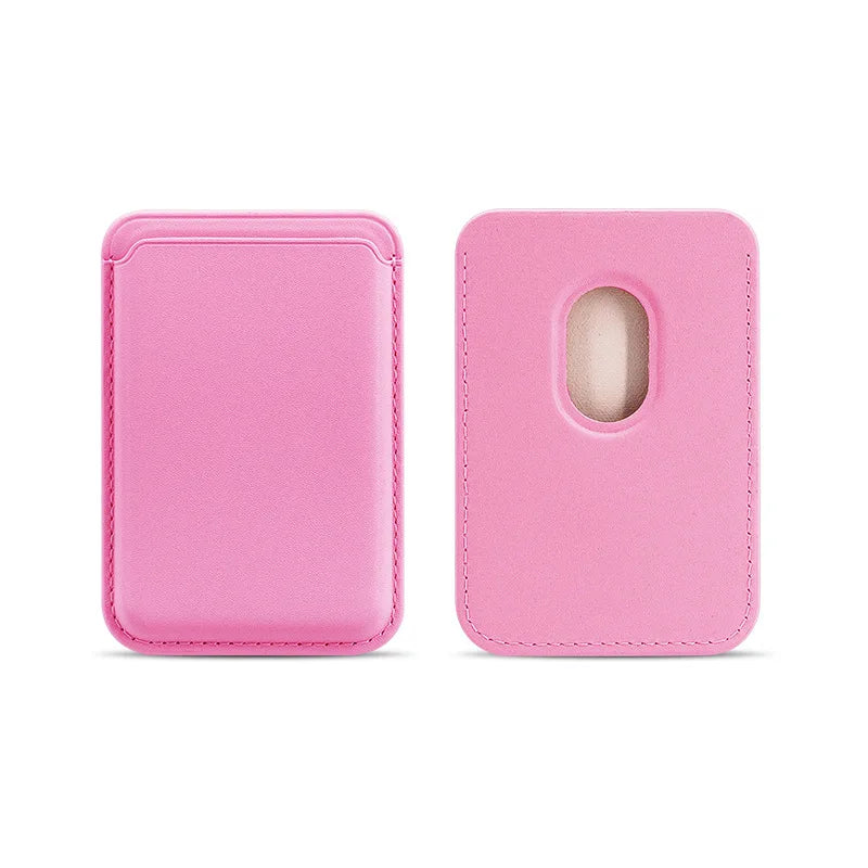 MagSafe Magnetic Leather Card Holder Case