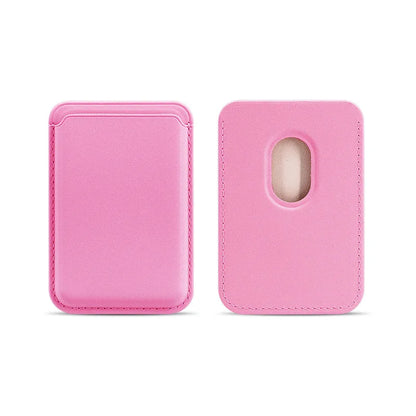 MagSafe Magnetic Leather Card Holder Case