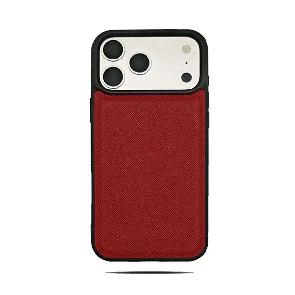 Saffiano PU Leather Luxury iPhone Case