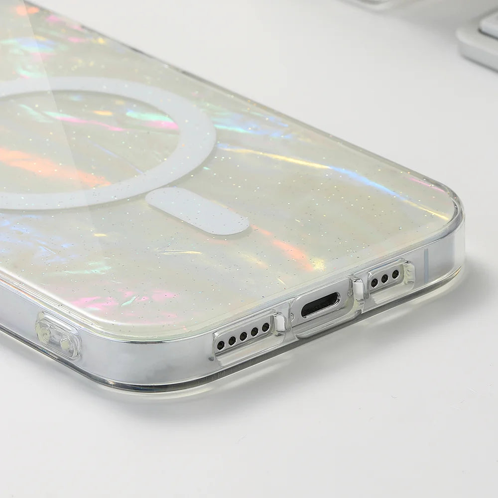 Pearl Aura | Magnetic Marble Case