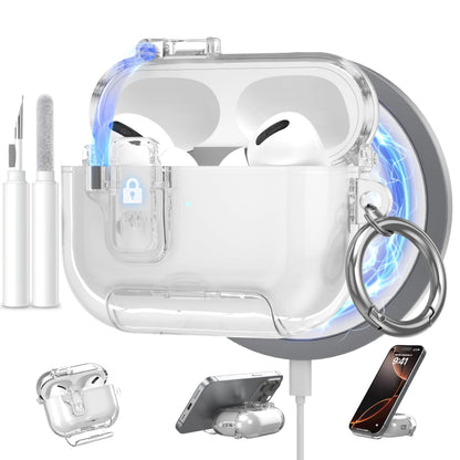 Clear Magnetic Lock AirPods Pro 3 Case