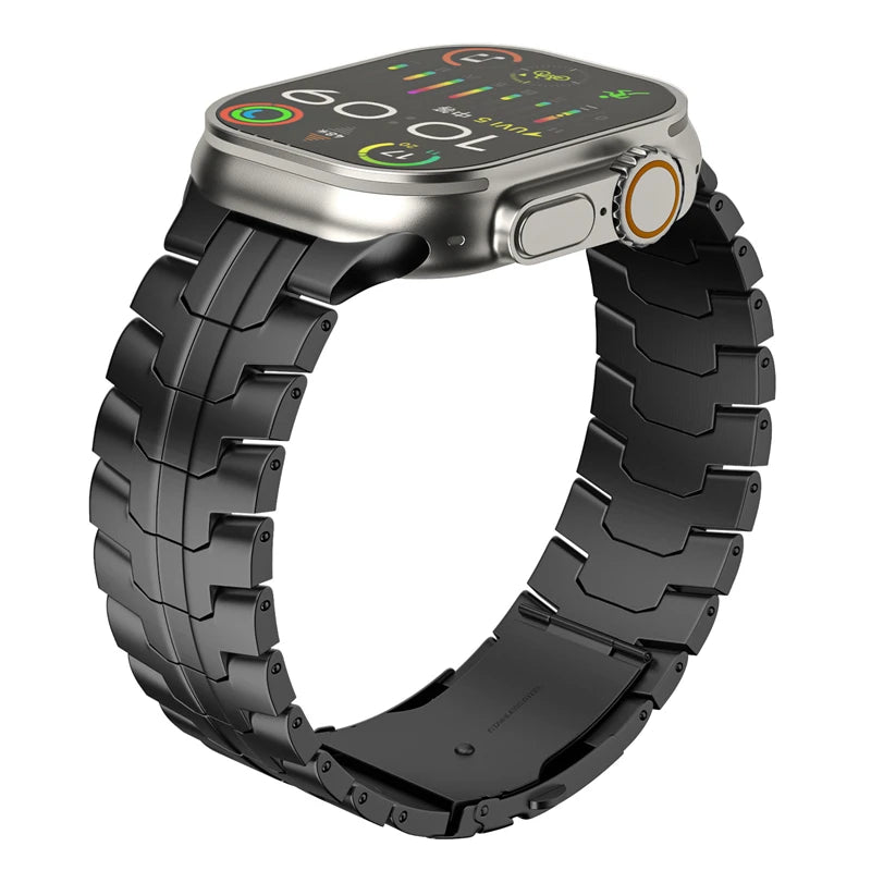 Titanium Color Stainless Steel Apple Watch Band