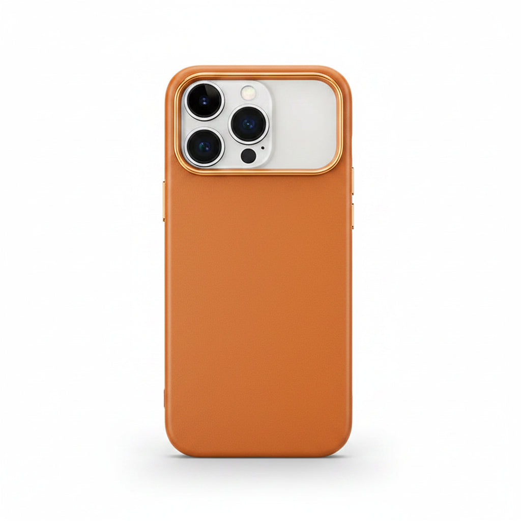 Luxury MagSafe PU Leather iPhone Case