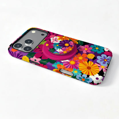 Flower Magnetic iPhone Holder Case