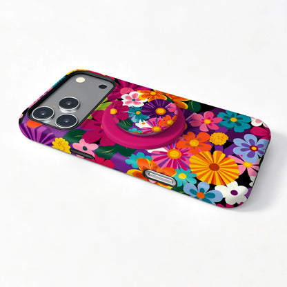 Flower Magnetic iPhone Holder Case