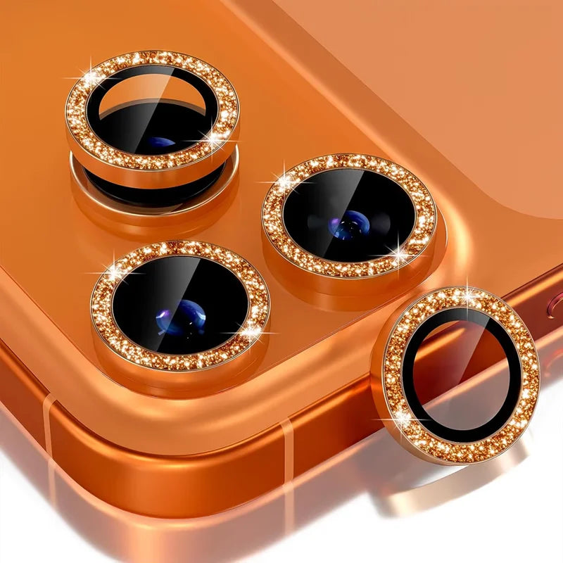 Diamond Metal Camera Lens Protector for iPhone