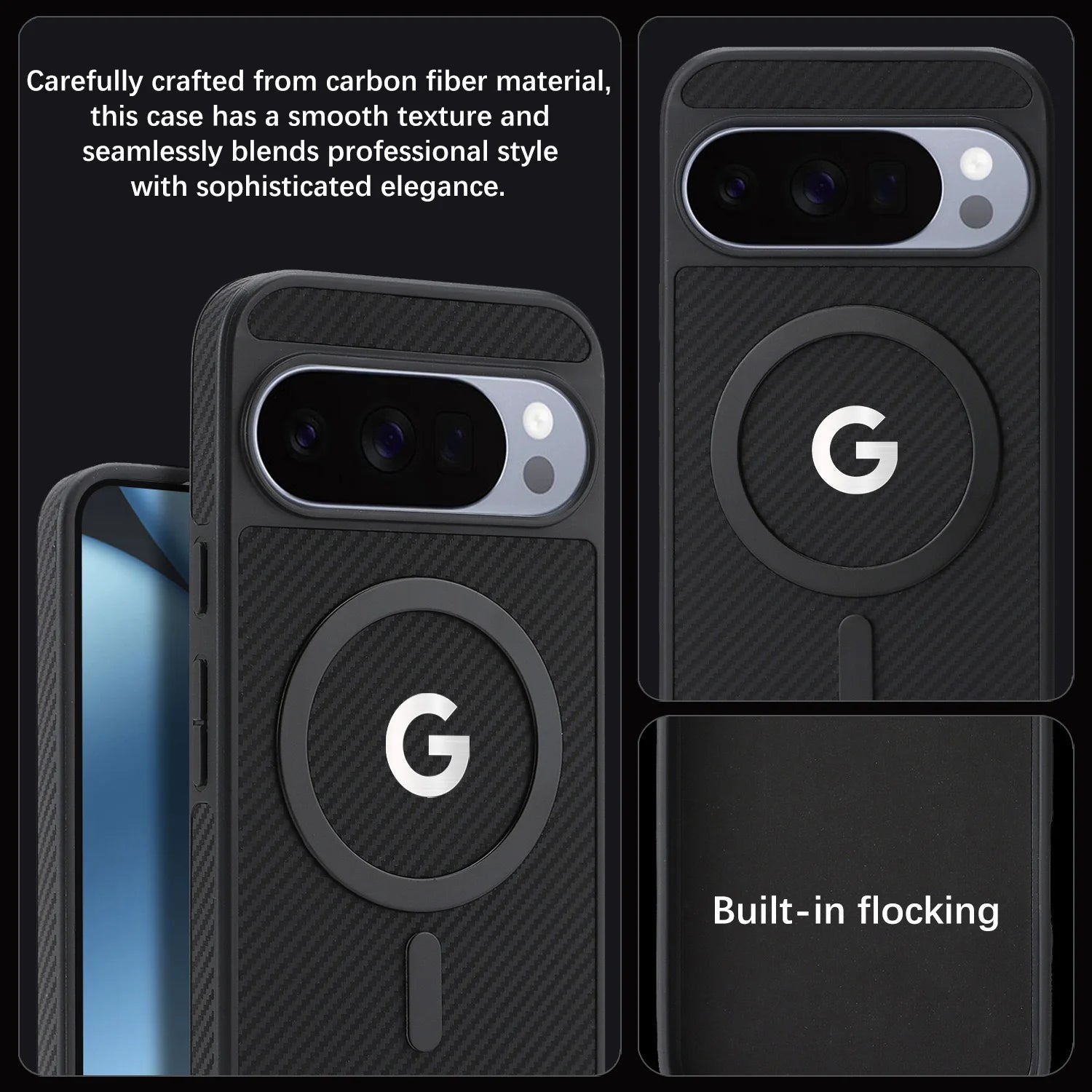 Carbon Elite | Magnetic Leather Case