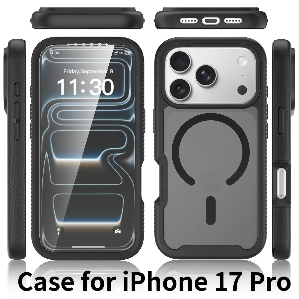 360 Full Body Matte MagSafe iPhone Case