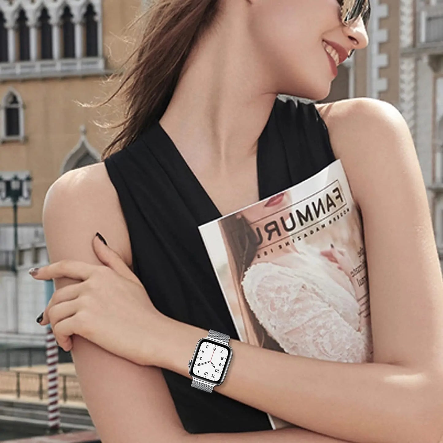Milanese Stainless Steel Apple Watch Band