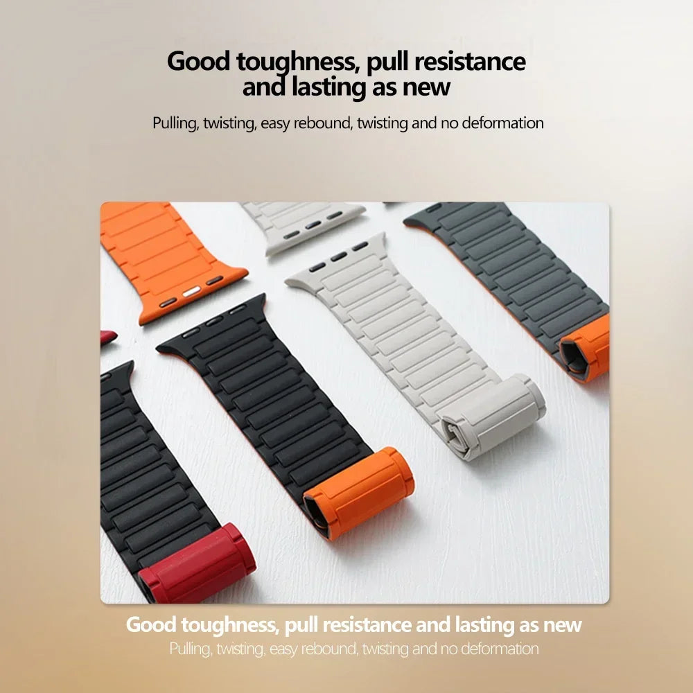 Magnetic Silicone Apple Watch Band