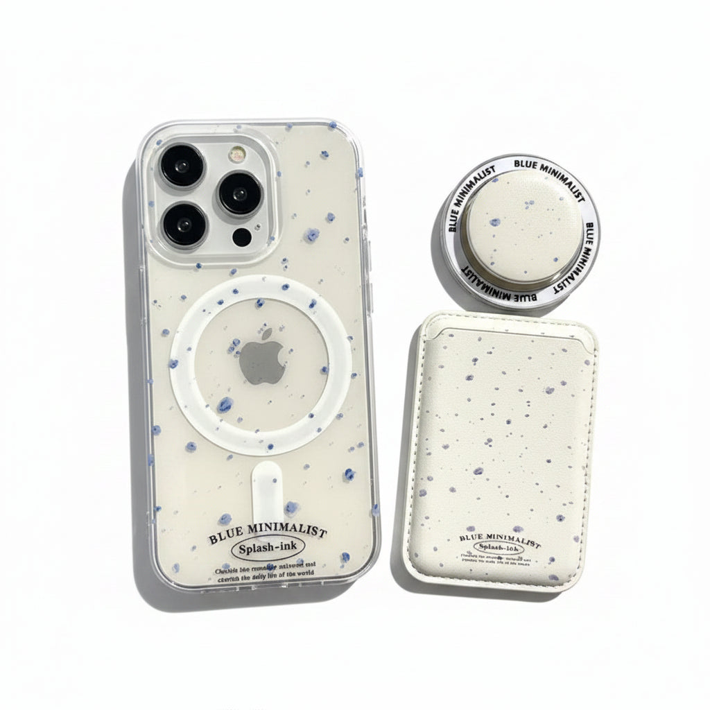 Blue Ink MagSafe Magnetic iPhone Case