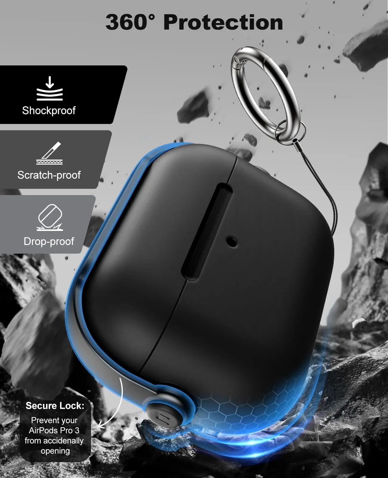 AirPods Pro 3 Secure Lock Case