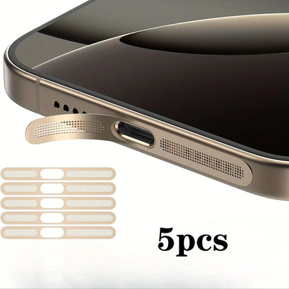 5-Pack iPhone Speaker Dust Mesh Protector