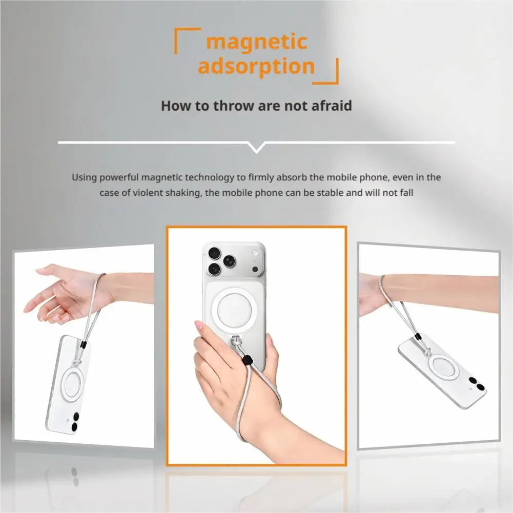 MagSafe Double-Sided Magnetic Phone Lanyard Stand