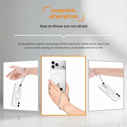 MagSafe Double-Sided Magnetic Phone Lanyard Stand