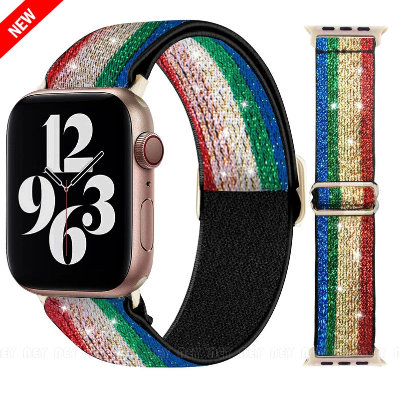 Nylon Elastic Solo Loop Band for Apple Watch