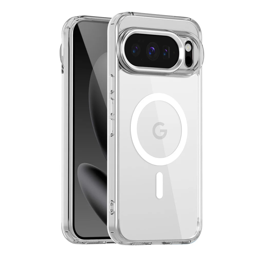Funda Magnética Transparente de Lujo para Google Pixel