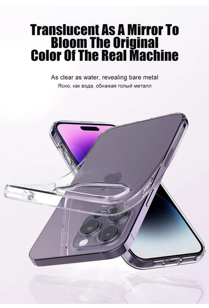 Luxury Clear Shockproof Silicone iPhone Case