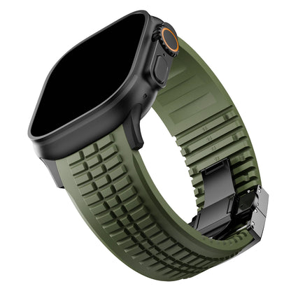 Sport Silicone Apple Watch Band with Metal Buckle