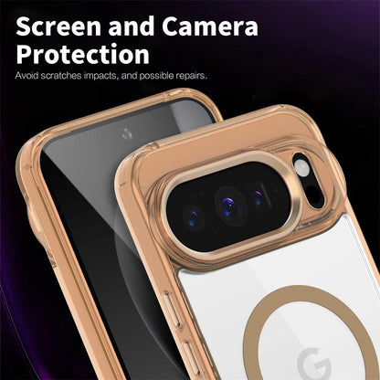 Funda Magnética Transparente de Lujo para Google Pixel