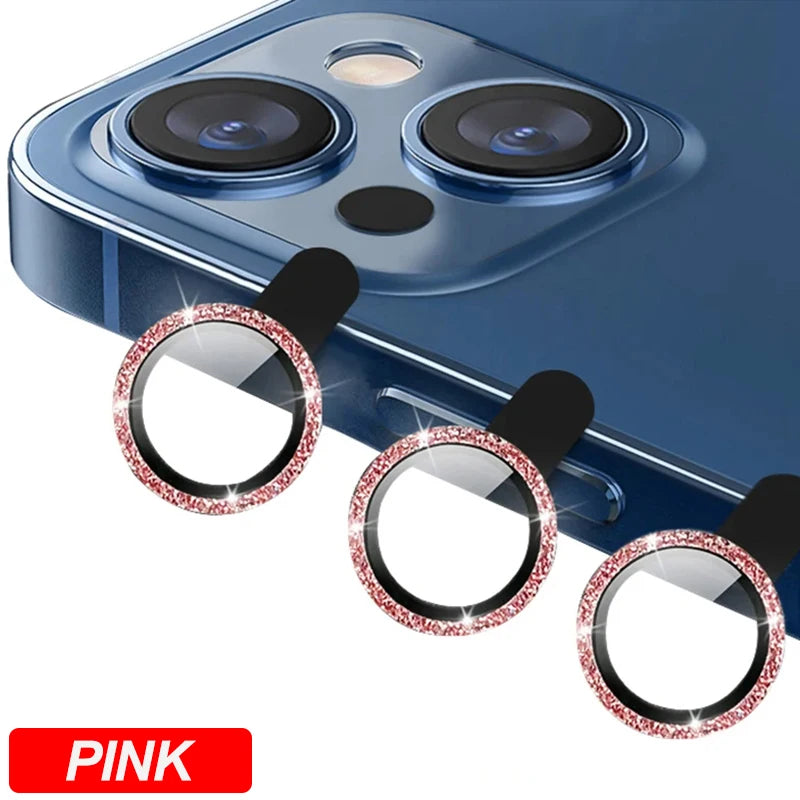 Diamond Metal Camera Lens Protector for iPhone