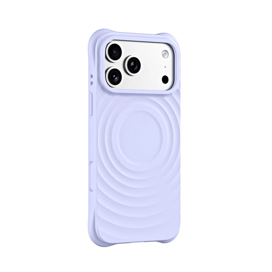 Wave Pattern MagSafe Liquid Silicone iPhone Case