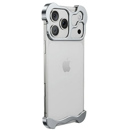 Frameless Metal Bumper Corner Case for iPhone