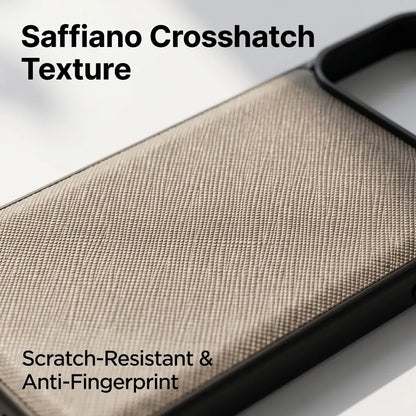 Saffiano PU Leather Luxury iPhone Case