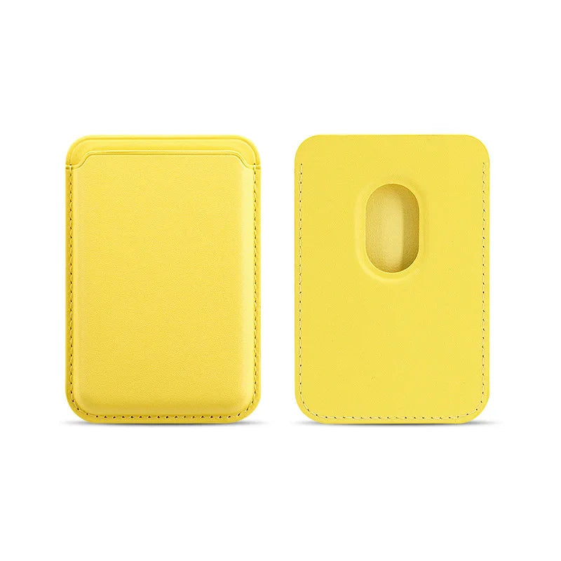 MagSafe Magnetic Leather Card Holder Case