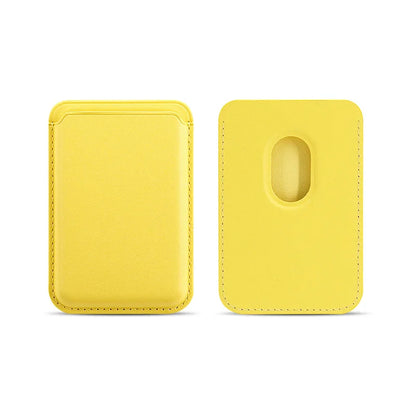 MagSafe Magnetic Leather Card Holder Case