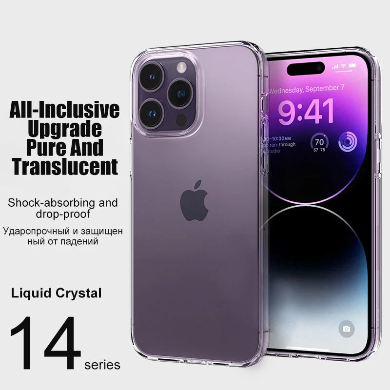 Luxury Clear Shockproof Silicone iPhone Case