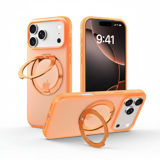 MagSafe Ring Stand Semi-Transparent iPhone Case