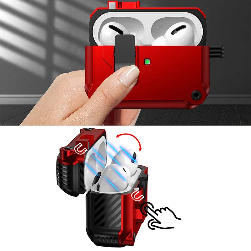 Security Lock Shockproof AirPods Case