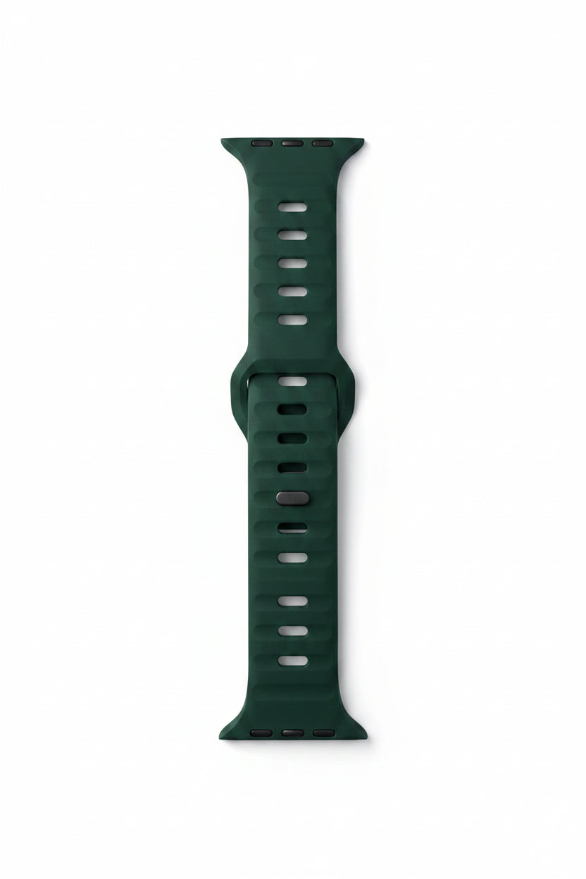 Wide Sport Silicone Apple Watch Band
