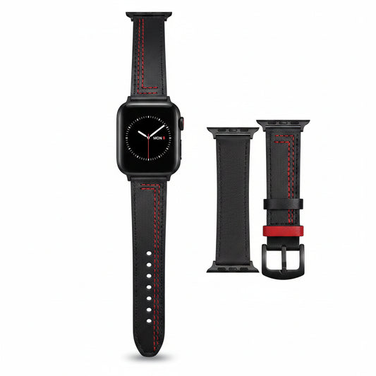 Genuine Leather loop strap For Apple watch band 10 46mm 44mm 45mm 49mm 40mm 42mm 38/41mm bracelet iWatch series 9 8 7 3 4 5 6 se