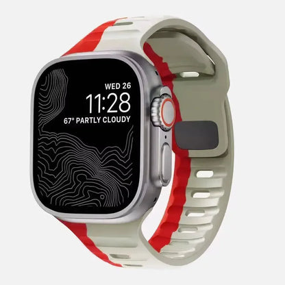 Soft Silicone Band For Apple Watch Band Ultra 49mm 44mm 45mm 46mm 41mm 42 38mm Sport Watchband iwatch Series 10 8 7 6 5 Bracelet