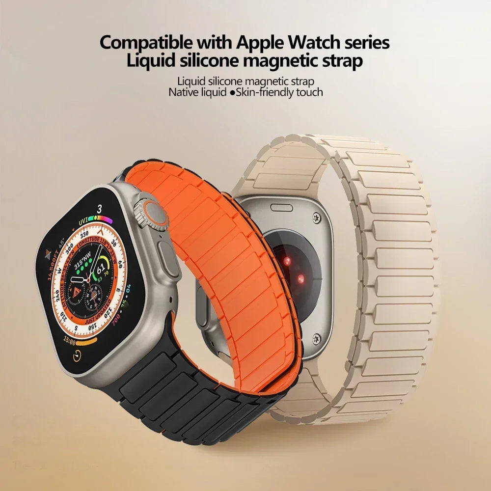 Magnetic Silicone Apple Watch Band