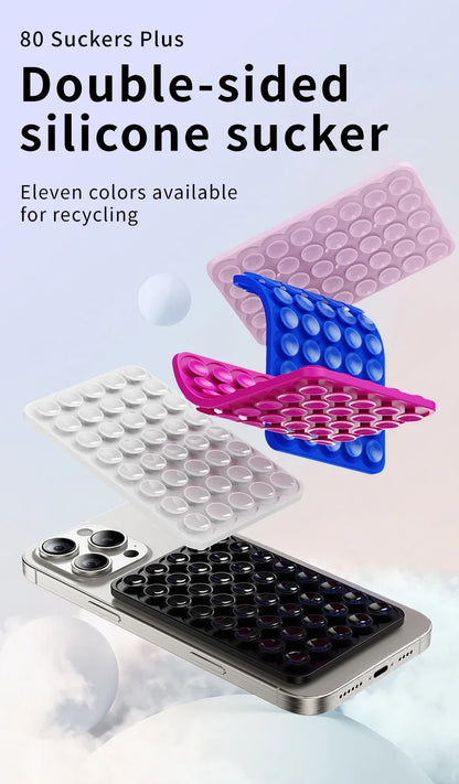 Double-Sided Silicone Suction Phone Pad